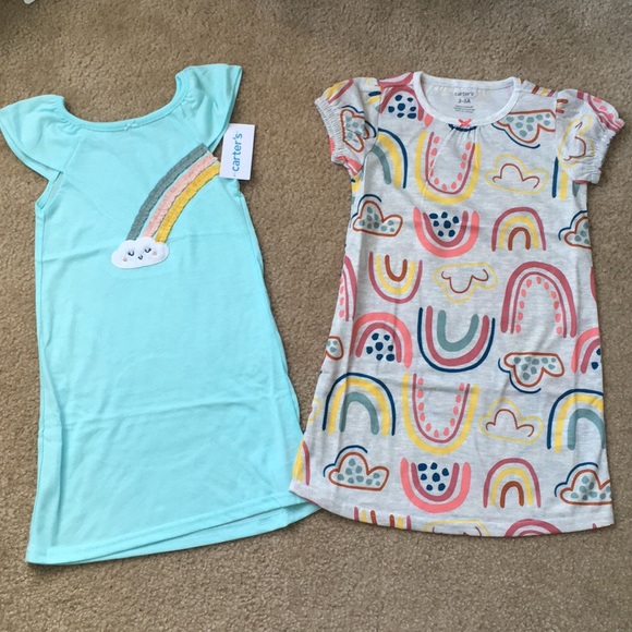 Girls Carter’s 2 Pack of Nightgowns Size 2-3 NWT - Picture 3 of 3